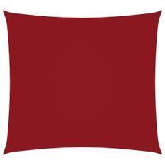 Voile de parasol Tissu Oxford carré 2x2 m Rouge