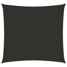 Voile de parasol Tissu Oxford carré 3x3 m Anthracite