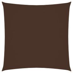 Voile de parasol Tissu Oxford carré 3x3 m Marron