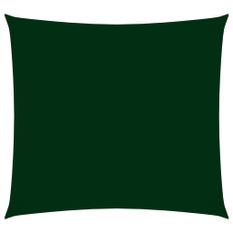 Voile de parasol Tissu Oxford carré 4,5x4,5 m Vert foncé