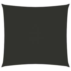 Voile de parasol Tissu Oxford carré 5x5 m Anthracite