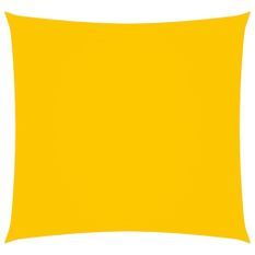 Voile de parasol Tissu Oxford carré 5x5 m Jaune