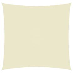 Voile de parasol Tissu Oxford carré 7x7 m Crème