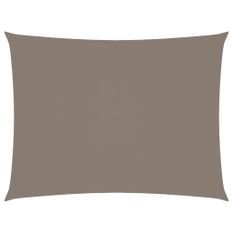 Voile de parasol Tissu Oxford rectangulaire 2,5x3,5 m Taupe