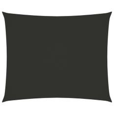 Voile de parasol Tissu Oxford rectangulaire 2,5x3,5m Anthracite