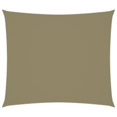 Voile de parasol Tissu Oxford rectangulaire 2,5x3 m Beige