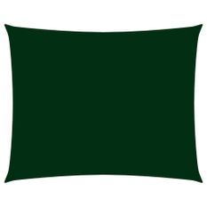 Voile de parasol Tissu Oxford rectangulaire 2,5x3 m Vert foncé