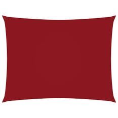 Voile de parasol Tissu Oxford rectangulaire 2,5x4,5 m Rouge
