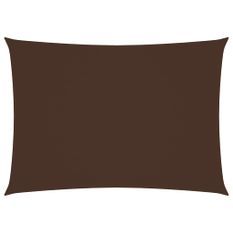 Voile de parasol Tissu Oxford rectangulaire 2,5x4 m Marron