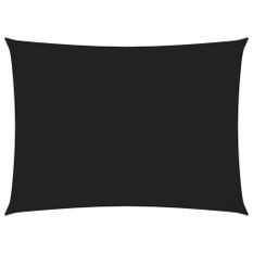 Voile de parasol Tissu Oxford rectangulaire 2,5x4 m Noir