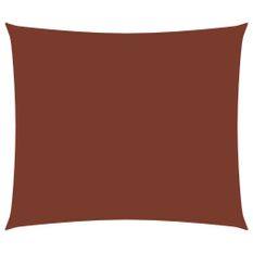 Voile de parasol Tissu Oxford rectangulaire 2,5x4 m Terre cuite