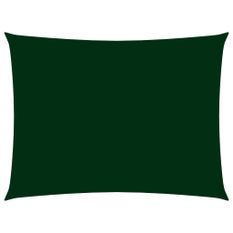 Voile de parasol Tissu Oxford rectangulaire 2,5x4 m Vert foncé