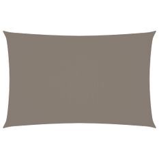 Voile de parasol Tissu Oxford rectangulaire 2,5x5 m Taupe