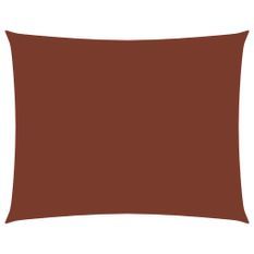 Voile de parasol Tissu Oxford rectangulaire 2x3,5 m Terre cuite