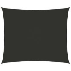 Voile de parasol Tissu Oxford rectangulaire 2x3 m Anthracite