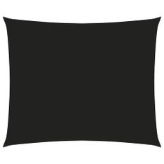 Voile de parasol Tissu Oxford rectangulaire 2x3 m Noir