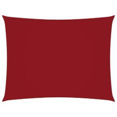 Voile de parasol Tissu Oxford rectangulaire 2x3 m Rouge