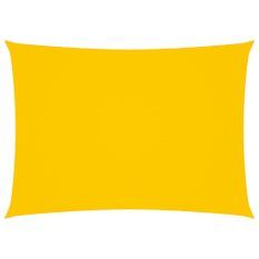 Voile de parasol Tissu Oxford rectangulaire 2x4 m Jaune