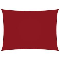 Voile de parasol Tissu Oxford rectangulaire 2x4 m Rouge