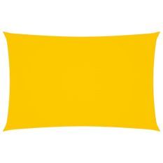 Voile de parasol Tissu Oxford rectangulaire 2x5 m Jaune