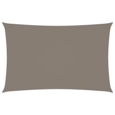 Voile de parasol Tissu Oxford rectangulaire 2x5 m Taupe