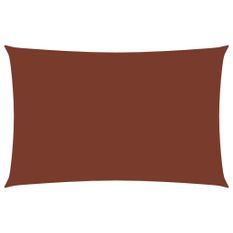 Voile de parasol Tissu Oxford rectangulaire 2x5 m Terre cuite
