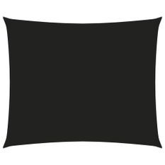 Voile de parasol Tissu Oxford rectangulaire 3,5x4,5 m Noir
