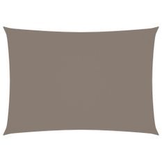 Voile de parasol Tissu Oxford rectangulaire 3,5x4,5 m Taupe