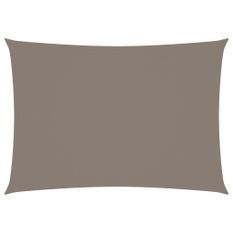Voile de parasol Tissu Oxford rectangulaire 3,5x5 m Taupe