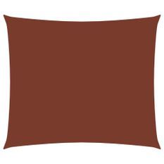 Voile de parasol Tissu Oxford rectangulaire 3,5x5 m Terre cuite