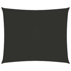 Voile de parasol Tissu Oxford rectangulaire 3x4 m Anthracite