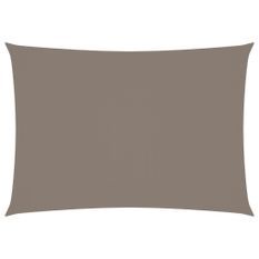 Voile de parasol Tissu Oxford rectangulaire 3x5 m Taupe