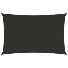Voile de parasol Tissu Oxford rectangulaire 3x6 m Anthracite