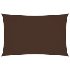 Voile de parasol Tissu Oxford rectangulaire 3x6 m Marron