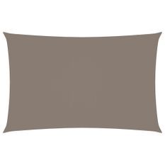 Voile de parasol Tissu Oxford rectangulaire 3x6 m Taupe