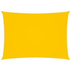 Voile de parasol Tissu Oxford rectangulaire 4x6 m Jaune