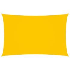 Voile de parasol Tissu Oxford rectangulaire 4x7 m Jaune
