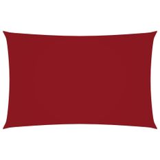 Voile de parasol Tissu Oxford rectangulaire 4x7 m Rouge
