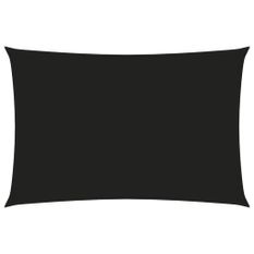 Voile de parasol Tissu Oxford rectangulaire 5x7 m Noir