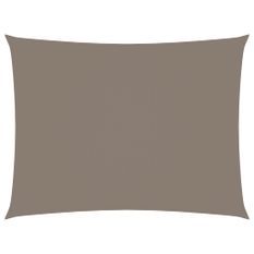 Voile de parasol Tissu Oxford rectangulaire 5x7 m Taupe