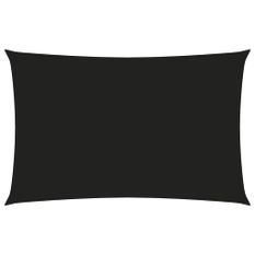 Voile de parasol Tissu Oxford rectangulaire 5x8 m Noir