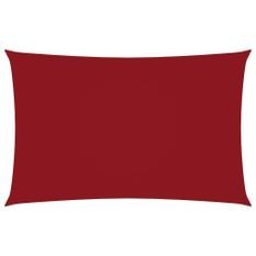Voile de parasol Tissu Oxford rectangulaire 5x8 m Rouge