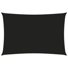 Voile de parasol Tissu Oxford rectangulaire 6x8 m Noir