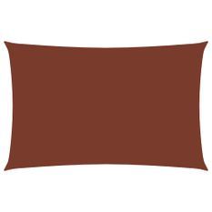 Voile de parasol Tissu Oxford rectangulaire 6x8 m Terre cuite