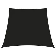 Voile de parasol Tissu Oxford trapèze 3/4x2 m Noir