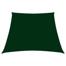 Voile de parasol Tissu Oxford trapèze 3/4x2 m Vert foncé