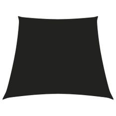 Voile de parasol Tissu Oxford trapèze 3/4x3 m Noir