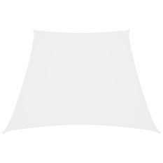 Voile de parasol Tissu Oxford trapèze 4/5x3 m Blanc