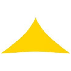 Voile de parasol Tissu Oxford triangulaire 3,5x3,5x4,9 m Jaune
