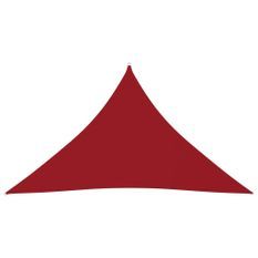 Voile de parasol Tissu Oxford triangulaire 3x3x4,24 m Rouge